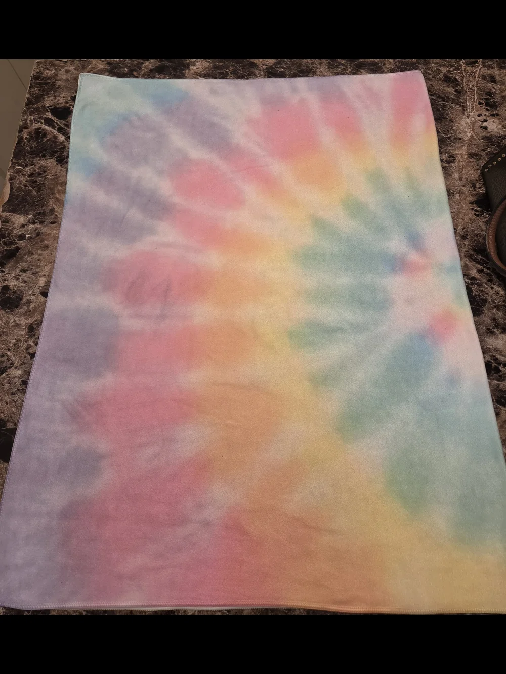 Pastel Tie-Dye Small Blanket